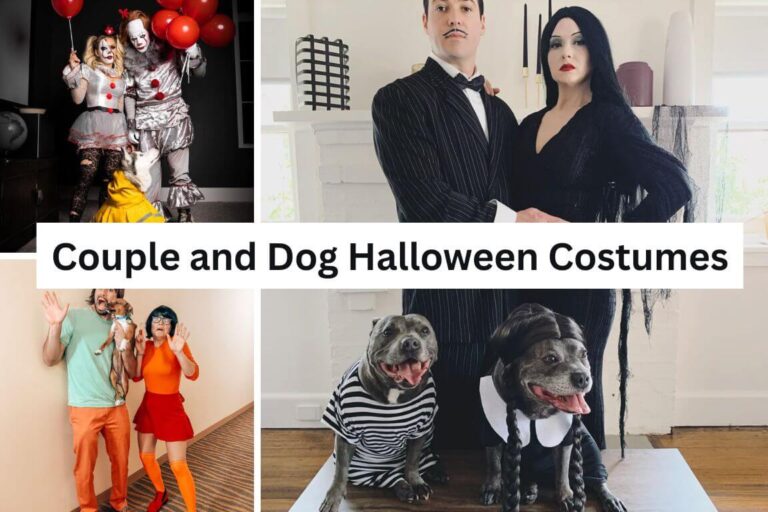 Couple and Dog Halloween Costumes