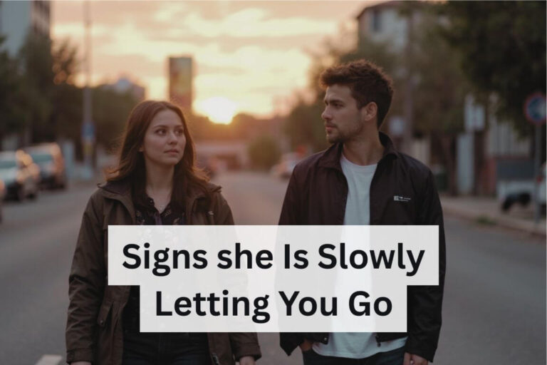 Signs she Is Slowly Letting You Go